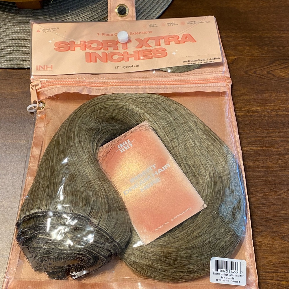 ShortXtra Inches 7-Piece Hair Extensions - Ash Blonde